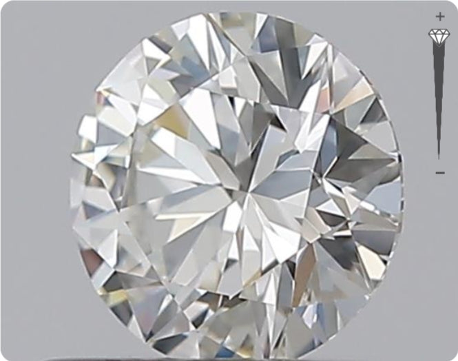 Natürlicher 0.51ct GIA Diamant | Farbe H | Reinheit IF | Rundschliff | EX EX EX #D10565