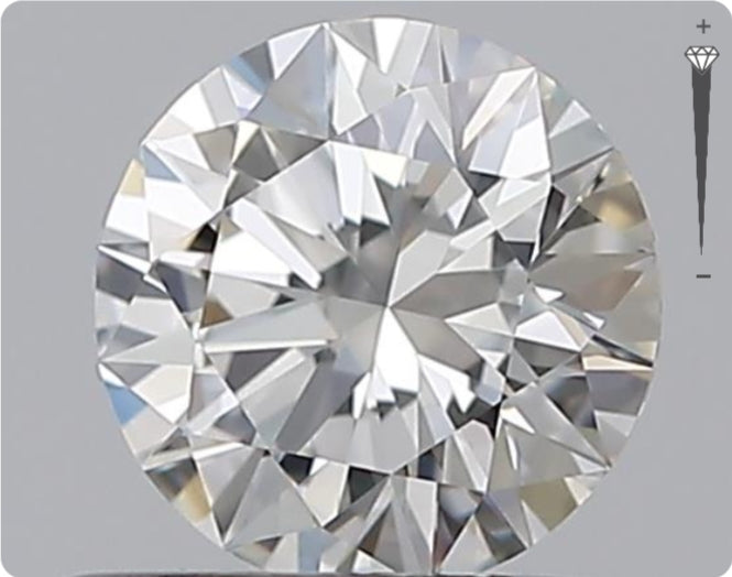 Natürlicher 0.51ct GIA Diamant | Farbe H | Reinheit IF | Rundschliff | EX EX EX #D10565