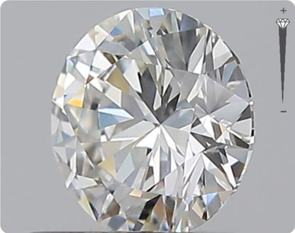Natürlicher 0.51ct GIA Diamant | Farbe H | Reinheit IF | Rundschliff | EX EX EX #D10565