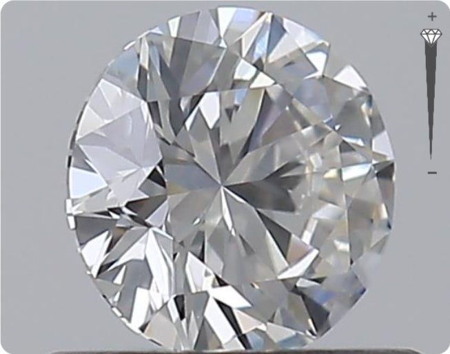 Natürlicher 0.51ct GIA Diamant | Farbe E | Reinheit VVS2 | Rundschliff | EX EX EX #D10566