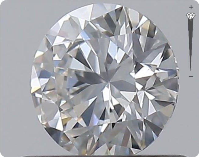 Natürlicher 0.51ct GIA Diamant | Farbe E | Reinheit VVS2 | Rundschliff | EX EX EX #D10566