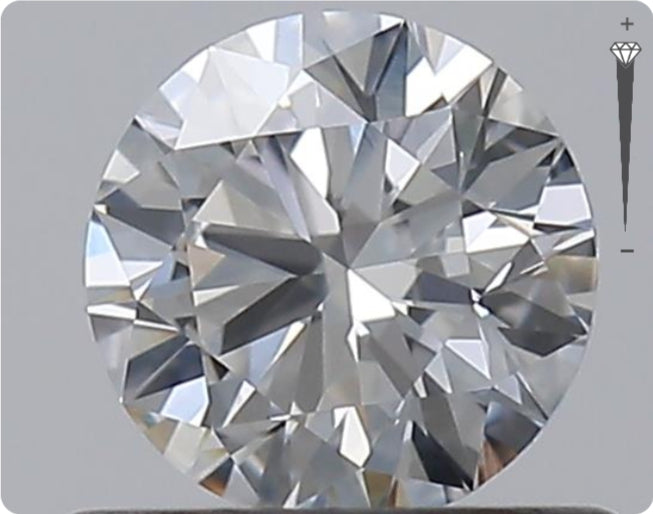 Natürlicher 0.51ct GIA Diamant | Farbe E | Reinheit VVS2 | Rundschliff | EX EX EX #D10566