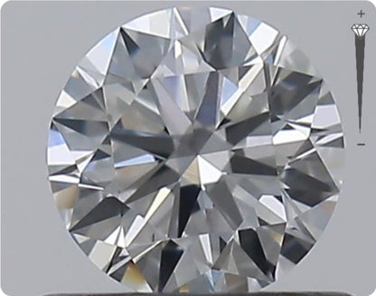 Natürlicher 0.51ct GIA Diamant | Farbe E | Reinheit VVS2 | Rundschliff | EX EX EX #D10566