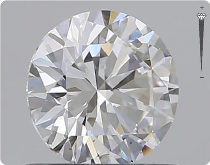 Natural 0.59ct GIA Diamond | Color D | Clarity VS2 | Round Cut | VG EX EX #D10567