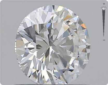 Natural 0.59ct GIA Diamond | Color D | Clarity VS2 | Round Cut | VG EX EX #D10567