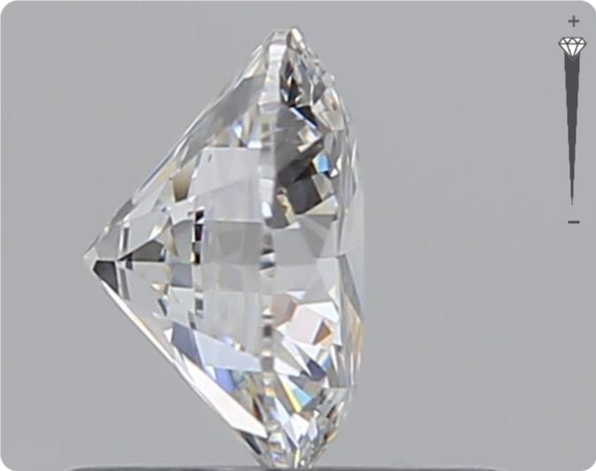 Natural 0.59ct GIA Diamond | Color D | Clarity VS2 | Round Cut | VG EX EX #D10567