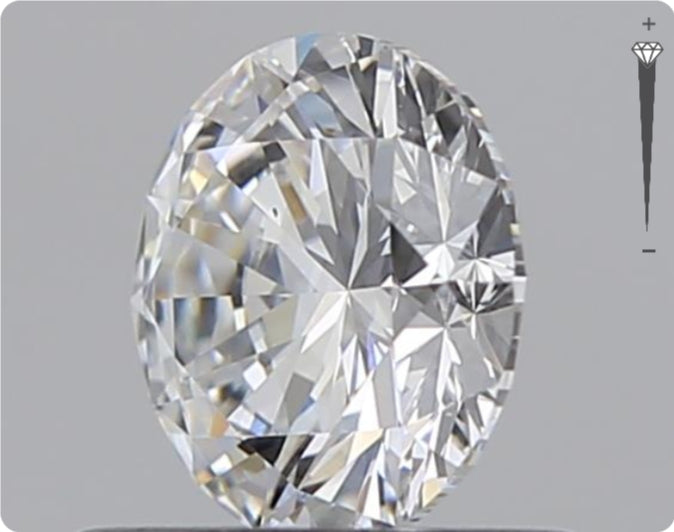 Natural 0.59ct GIA Diamond | Color D | Clarity VS2 | Round Cut | VG EX EX #D10567