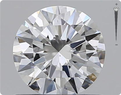 Natural 0.59ct GIA Diamond | Color D | Clarity VS2 | Round Cut | VG EX EX #D10567