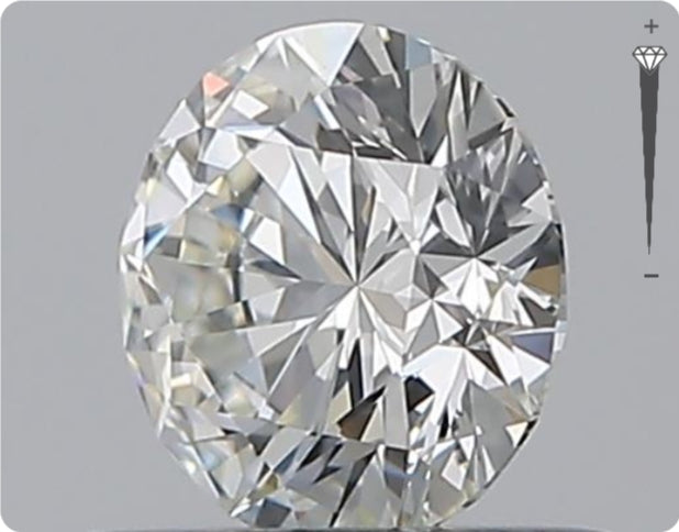 Natural 0.53ct GIA Diamond | Color G | Clarity VVS2 | Round Cut | EX EX EX #D10568