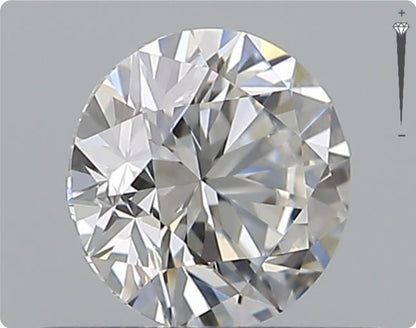 Natürlicher 0.50ct GIA Diamant | Farbe F | Reinheit VVS1 | Rundschliff | EX EX EX #D10569