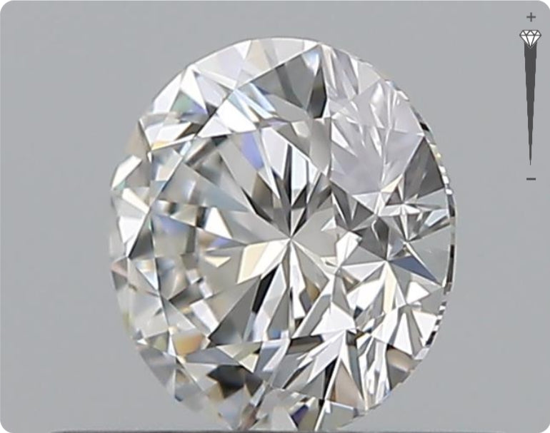 Natürlicher 0.50ct GIA Diamant | Farbe F | Reinheit VVS1 | Rundschliff | EX EX EX #D10569