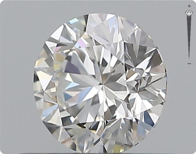 Natürlicher 0.50ct GIA Diamant | Farbe F | Reinheit VVS1 | Rundschliff | EX EX EX #D10569