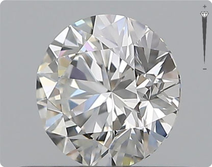 Natürlicher 0.50ct GIA Diamant | Farbe F | Reinheit VVS1 | Rundschliff | EX EX EX #D10569