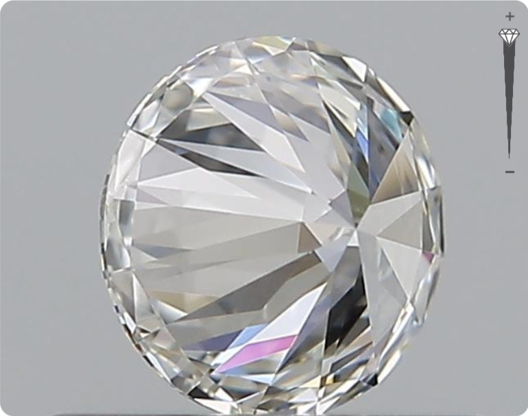 Natürlicher 0.50ct GIA Diamant | Farbe F | Reinheit VVS1 | Rundschliff | EX EX EX #D10569
