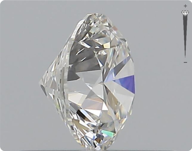 Natürlicher 0.50ct GIA Diamant | Farbe F | Reinheit VVS1 | Rundschliff | EX EX EX #D10569