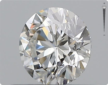 Natürlicher 0.50ct GIA Diamant | Farbe F | Reinheit VVS1 | Rundschliff | EX EX EX #D10569