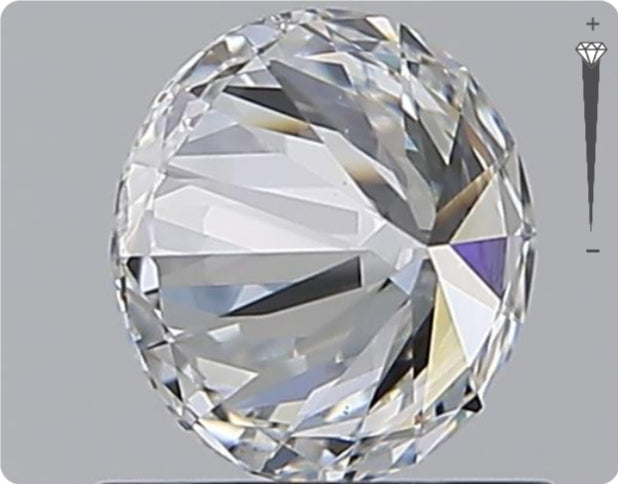 Natural 0.90ct GIA Diamond | Color D | Clarity SI1 | Round Cut | EX EX EX #D10570