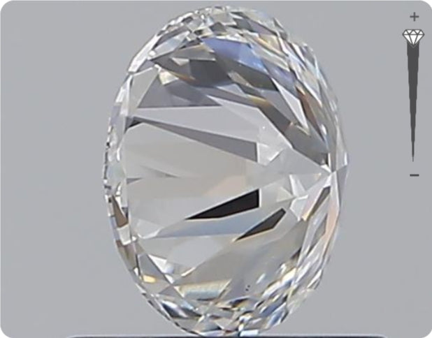 Natural 0.90ct GIA Diamond | Color D | Clarity SI1 | Round Cut | EX EX EX #D10570