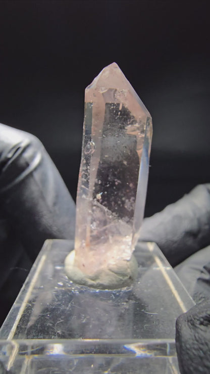 Klare Phantom Amethyst Spitze lila braun Goboboseb Namibia 36*14*8mm Sammlung