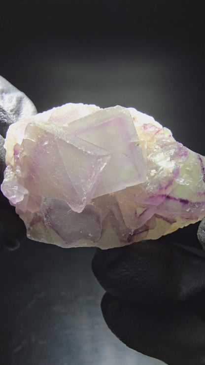 Phantom Fluorite Cube Tier Vert Violet Omehane, Namibie 45*30*18mm Collection