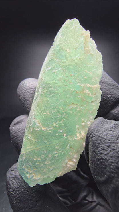 Cube de fluorite fantôme étagé vert turquoise Omehane, namibie 55*21*14mm