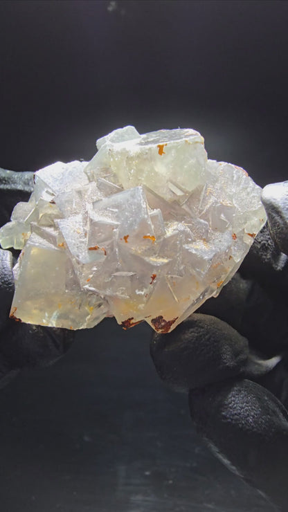 Cubes de fluorite très clairs niveau vert Okorusu, collection Namibie 50*38*19mm