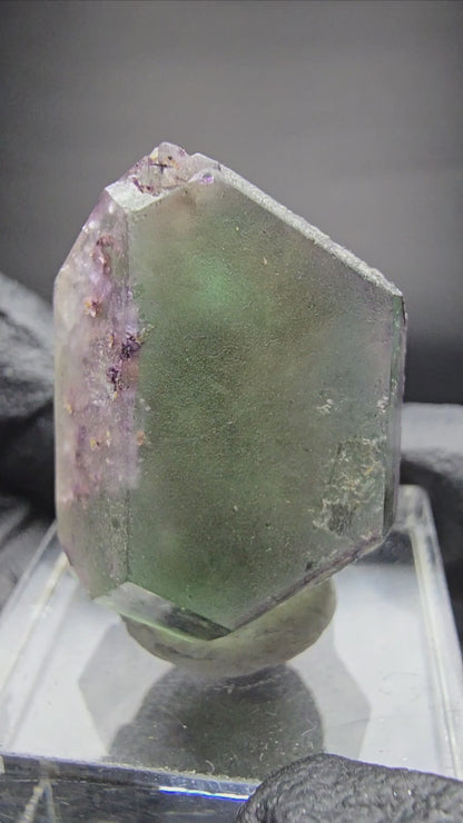 Zonar Phantom Fluorite Cube Tier Vert Violet Erongo Namibie 29*20*17mm