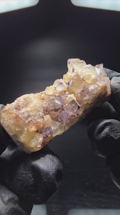 Zonare Fluorite Cube Tier Vert Violet Okorusu, Namibie 42*16*16mm Collection