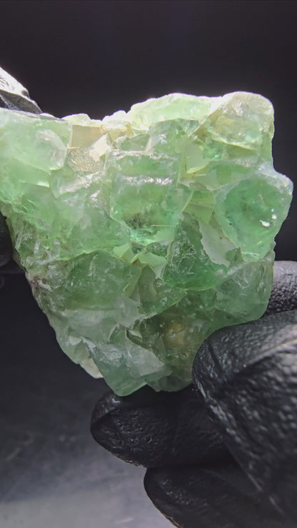 Cubes de fluorite très clairs niveau vert Okorusu, collection Namibie 47*47*17mm