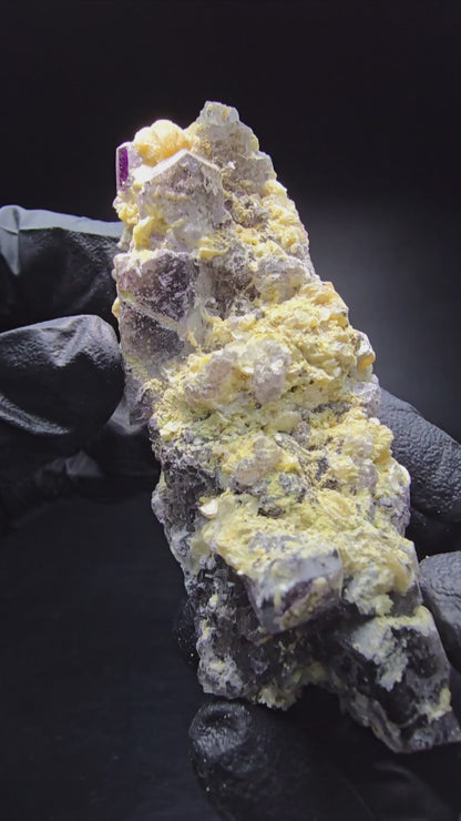 Fluorite fantôme claire, scène muscovite Erongo namibie, Collection 80*31*30mm