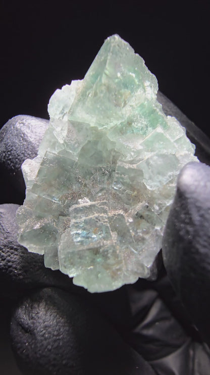 Phantom Fluorit Würfel Stufe grün lila Okorusu, Namibia 35*26*16mm Sammlung