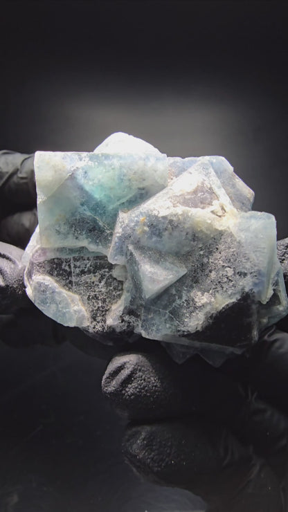 Magnifique cube de fluorite vert Erongo namibie, collection minérale 58x57x32mm