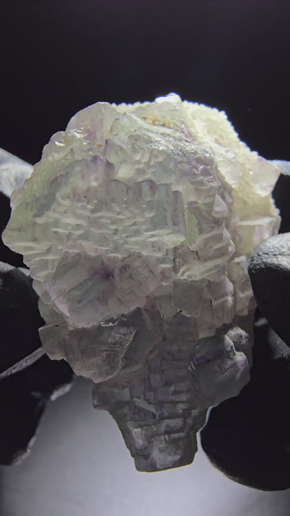 Zonare Phantom Fluorite specimen purple green blue, graded Omehane, Namibia 54*39*26mm