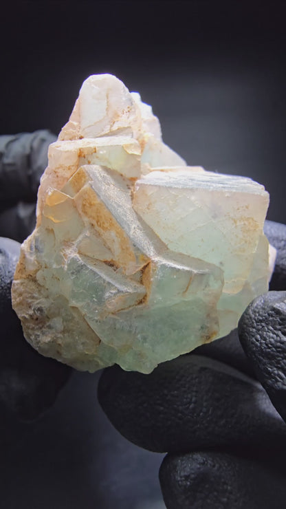 Magnifique cube de fluorite vert Omehane, collection minérale 41x33x34mm, namibie
