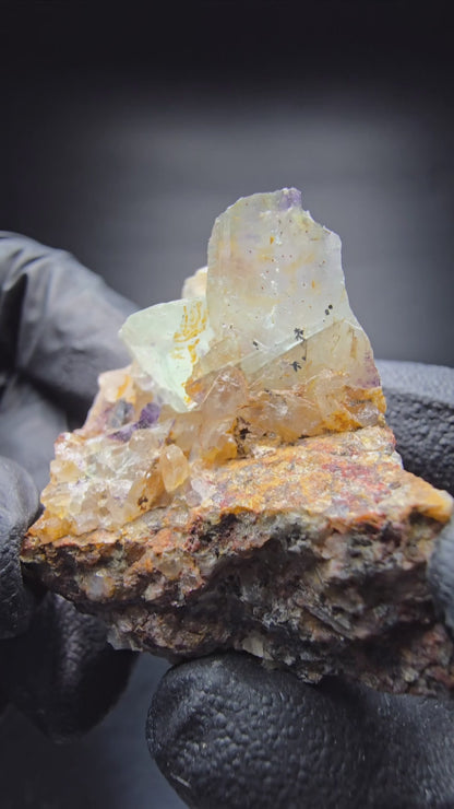 Cubes de fluorite très clairs niveau vert Omehane, collection Namibie 41*31*30mm