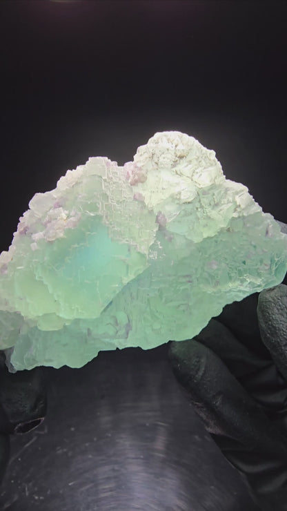 Zonare Phantom Fluorite Cube Stepped Omehane, Namibie 75*47*26mm Collection